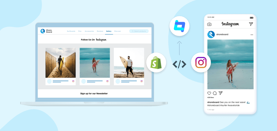 how to add instagram feed to shopify homepage