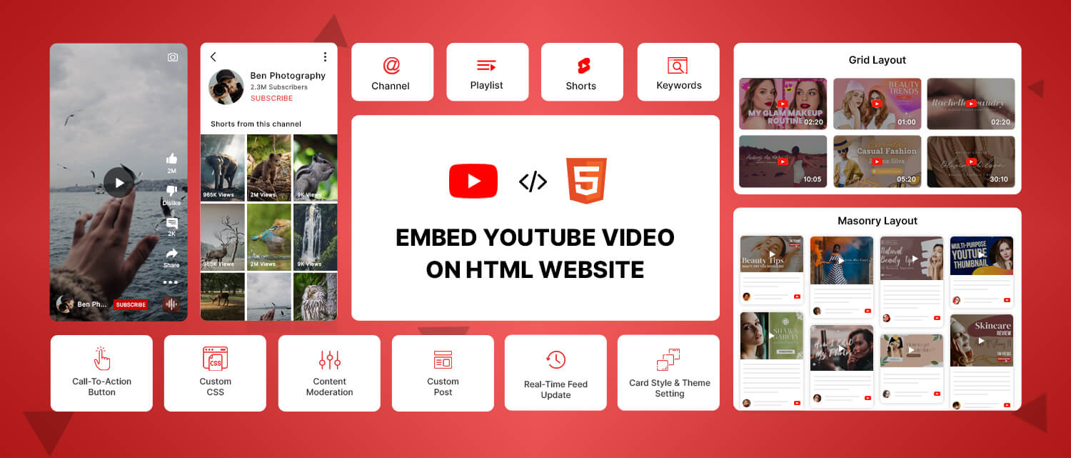 How To Embed YouTube Video On HTML Website? Full Guide | Tagembed